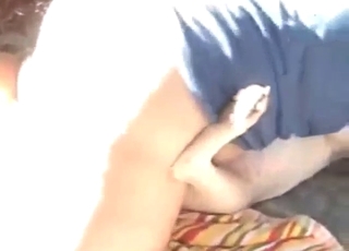 Horned-up guy fucking a dog with his dick