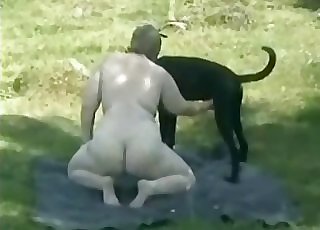 Chubby call girl and her doggy have good fuck