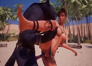 3D demon fucked her wet twat with hardcore force