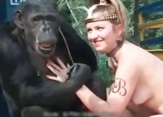 Ape Fucks Woman